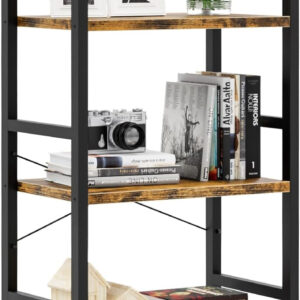 NUMENN 5 Tier Bookshelf, Tall Bookcase Shelf Storage Organizer, Modern Book Shelf for Bedroom, Living Room and Home Office, Vintage