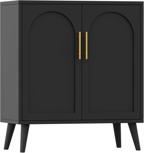 688759a2eab79c640c3890ade51e2a844a3443961304468e6764a.jpg Rovaurx Rattan Storage Cabinet with Doors, Modern Accent Bathroom Floor Cabinet, Sideboard Buffet for Living Room, Entryway, Dining Room and Kitchen, Natural BMGZ108M