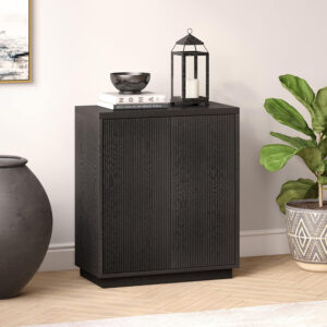 68875a4b3a9deed5d0eeb4156f75ca3e74f397f52fc285181c4ae.jpg Henn&Hart Alston Accent Cabinet, 28" Wide, Black Grain