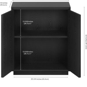 68875a4c7769394a13fa215a206acf0fcbb78d45d990ef901d42f.jpg Henn&Hart Alston Accent Cabinet, 28" Wide, Black Grain