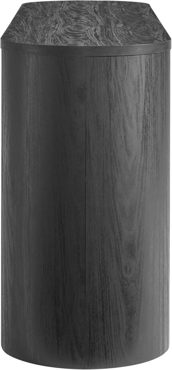 Modway Duval Oval Wood Grain 71 Inch Sideboard with Doors and Drawers in Hickory Frost