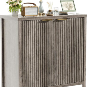 68875c8503166c2fe86a28b64b16b0007f873afab243ac7f91c40.jpg Sideboard Buffet Cabinet, 31" Storage Cabinet with 2 Doors and Adjustable Shelves, Sideboard Console for Dinning Room, Kitchen and Living Room - Oak