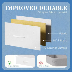 Huuger 70 Inch Dresser for Bedroom, TV Stand for 65, 75, 80 Inch TV, 12 Fabric Drawer Long Dresser, Large Entertainment Center for Bedroom, Wide Chest of Drawer with Storage, Rustic Brown