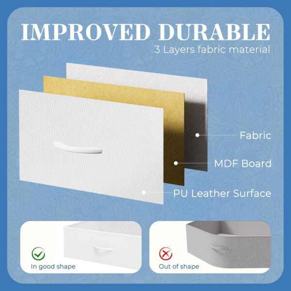 Huuger 70 Inch Dresser for Bedroom, TV Stand for 65, 75, 80 Inch TV, 12 Fabric Drawer Long Dresser, Large Entertainment Center for Bedroom, Wide Chest of Drawer with Storage, Rustic Brown