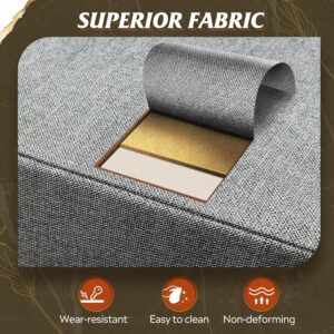 WLIVE Dresser with 4 Drawers, Fabric Storage Tower, Organizer Unit for Bedroom, Hallway, Entryway, Closets, Sturdy Steel Frame, Wood Top, Easy Pull Handle, Charcoal Black