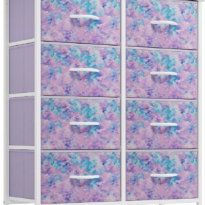 YITAHOME Fabric Dresser Drawer, Tall Storage with 8 Drawers, Dresser & Chest of Drawers, Storage Drawer Organizer for Closet, Living Room, Closets