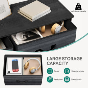 YITAHOME Fabric Dresser Drawer, Tall Storage with 8 Drawers, Dresser & Chest of Drawers, Storage Drawer Organizer for Closet, Living Room, Closets