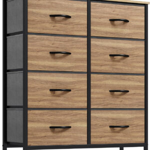 YITAHOME Fabric Dresser Drawer, Tall Storage with 8 Drawers, Dresser & Chest of Drawers, Storage Drawer Organizer for Closet, Living Room, Closets