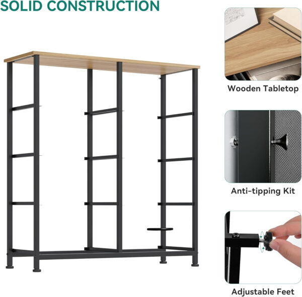 YITAHOME Fabric Dresser Drawer, Tall Storage with 8 Drawers, Dresser & Chest of Drawers, Storage Drawer Organizer for Closet, Living Room, Closets