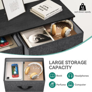 YITAHOME Fabric Dresser Drawer, Tall Storage with 8 Drawers, Dresser & Chest of Drawers, Storage Drawer Organizer for Closet, Living Room, Closets