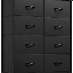YITAHOME Fabric Dresser Drawer, Tall Storage with 8 Drawers, Dresser & Chest of Drawers, Storage Drawer Organizer for Closet, Living Room, Closets