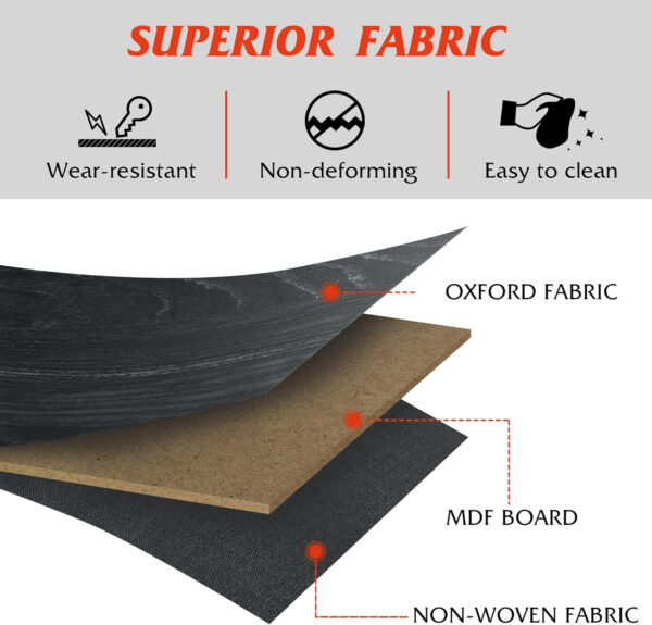 WLIVE White Dresser for Bedroom, 6 Drawer Double Dresser, Fabric Storage Tower with Fabric Bins, Chest of Drawers for Closet, Living Room, Hallway