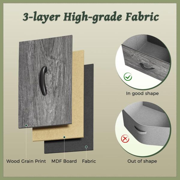 Huuger 63 Inch Dresser for Bedroom, Long Dresser for Closet with 9 Drawers, Large TV Stand for 55, 65, 70 Inch TV, Entertainment Center with Storage, Wide Chest of Drawers, Grey