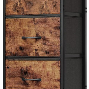 Fixwal White Tall Dresser for Bedroom, Closet Organizers and Storage Tall Fabric Dresser for Closet, Drawer Organizer with 5 Drawers, Bedroom Furniture