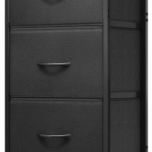 Fixwal White Tall Dresser for Bedroom, Closet Organizers and Storage Tall Fabric Dresser for Closet, Drawer Organizer with 5 Drawers, Bedroom Furniture