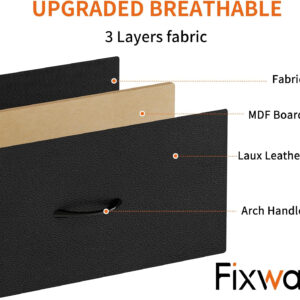 Fixwal White Tall Dresser for Bedroom, Closet Organizers and Storage Tall Fabric Dresser for Closet, Drawer Organizer with 5 Drawers, Bedroom Furniture