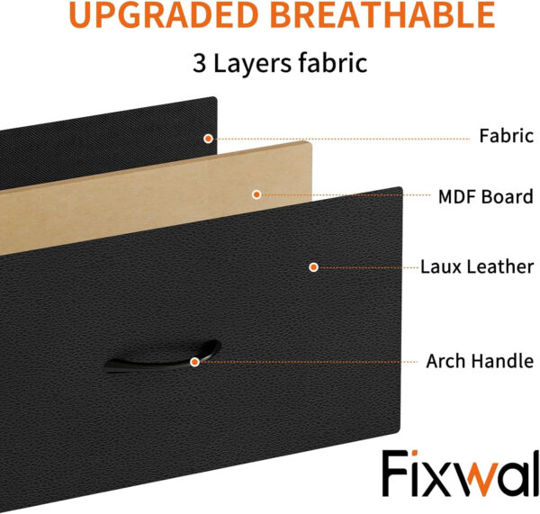 Fixwal White Tall Dresser for Bedroom, Closet Organizers and Storage Tall Fabric Dresser for Closet, Drawer Organizer with 5 Drawers, Bedroom Furniture