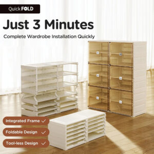 Portable Shoe Rack Organizer for Closet Entryway, Stackable Sneaker Storage Shoe Cabinet with Magnetic Clear Door, Large Plastic Storage containers Bins with Lids 10 Tiers 40 Pairs