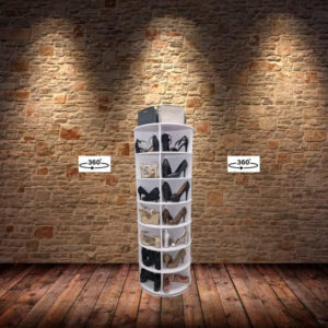 6887bcb761226b6a0d9fd8ed861c8b136755ecfc7f9526ef723c1.jpg Original Rotating Shoe Rack Tower, Original 7-Tier Hold Over 35 Pairs of Shoes, Spinning Shoe Display Lazy Susan, Revolving 360 Shoe Rack Tower, Rotate Shoes Closet Organization.
