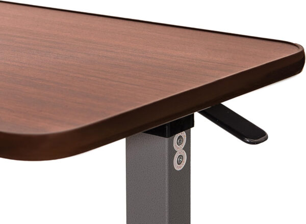 Vaunn Medical Adjustable Overbed Bedside Table With Wheels (Hospital and Home Use)