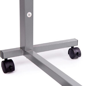 Vaunn Medical Adjustable Overbed Bedside Table With Wheels (Hospital and Home Use)