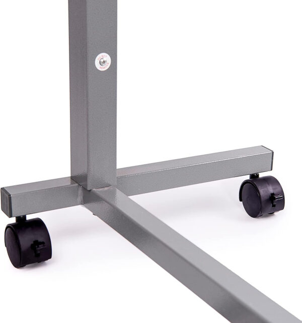 Vaunn Medical Adjustable Overbed Bedside Table With Wheels (Hospital and Home Use)