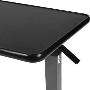 Vaunn Medical Adjustable Overbed Bedside Table With Wheels (Hospital and Home Use)