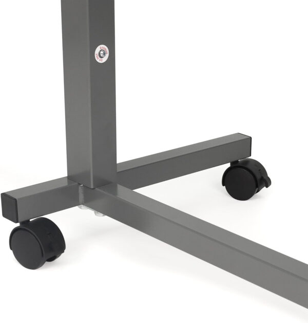 Vaunn Medical Adjustable Overbed Bedside Table With Wheels (Hospital and Home Use)