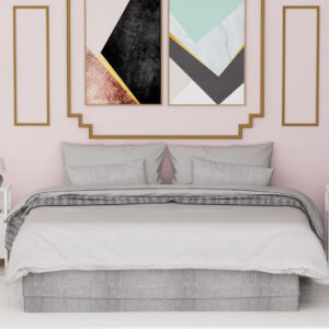 Furologee Nightstands Set 2, End Table with 2 Fabric Drawers, Bedside Table with 2 Hooks, Open Wood Shelf Side Sofa Table for Bedroom/Living Room/Hallway/White