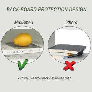 MaxSmeo Nightstand, Mid Century Modern Side Table Bedroom with Storage, Small End Bedside Table with Solid Wood Legs for Living Room, Office Small Spaces (Rustic Brown)