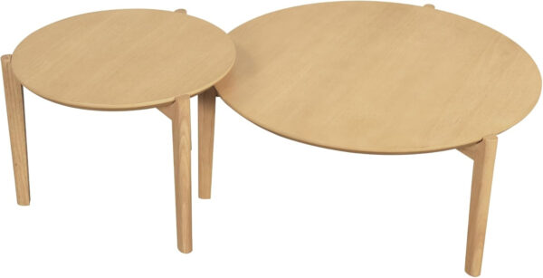 6887ccdabd258f6986c8d9cebf001b32d3ed19d1db17cf2df5f36.jpg Nathan James Kendall Round Modern Nesting Coffee Set of 2, Stacking Living Room Accent Tables, Light Brown
