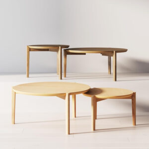 6887ccdbbfb5aead24ddc07429a7f0d4c8dcea4b0a902cf3f1aaa.jpg Nathan James Kendall Round Modern Nesting Coffee Set of 2, Stacking Living Room Accent Tables, Light Brown