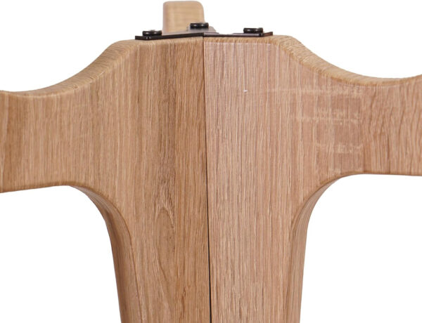 FINECASA Wooden Round Coffee Table, Curved Leg, Furniture, Accent Couch, Coffee Table for Livingroom, Round Wood Table, 36 x 18 Inches, Natural