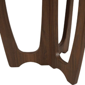 FINECASA Wooden Round Coffee Table, Curved Leg, Furniture, Accent Couch, Coffee Table for Livingroom, Round Wood Table, 36 x 18 Inches, Natural