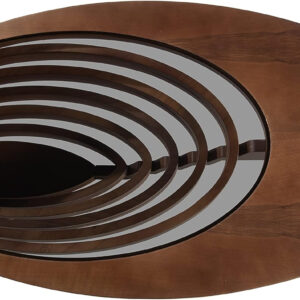 6887cddae4194d31b11e68cfef071a2e41432ff9a0b0135a2f7aa.jpg by Papella Design, Cloud Coffee Table, Modern Decorative Wooden Center Table, Glass Top Living Room & Reception Coffee Table, Natural Walnut Veneer, Rustic & Contemporary Style, for Home & Office