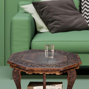 The Wooden Town Antique White Mango Wood Coffee Table - 36"x18" Rectangular Living Room Center Table, Rustic Wood Accent Table for Stylish & Durable Home Décor