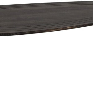 6887cf822b8f46ff50bb10806eebdc04fa963f905b28992b88491.jpg Solid Wood Oval Coffee Table, Engraved Wooden Center Table, Modern Surfboard Table, Mid Century Aesthetic Low Coffee Table, Vintage Living Room Furniture (Natural)