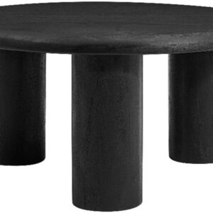 6887cf8f9f737ffca7494a1a8281cce34559a3730ff825f5187c3.jpg Modway Mavina 34 Inch Round Mango Wood Coffee Table in Black - Modern Wood Center Table for Living Room