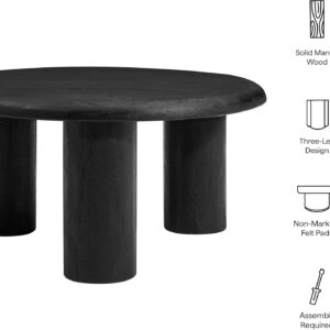 6887cf93b90a1ae8d0189e246b59eae9092f7fc699cd09599cd02.jpg Modway Mavina 34 Inch Round Mango Wood Coffee Table in Black - Modern Wood Center Table for Living Room