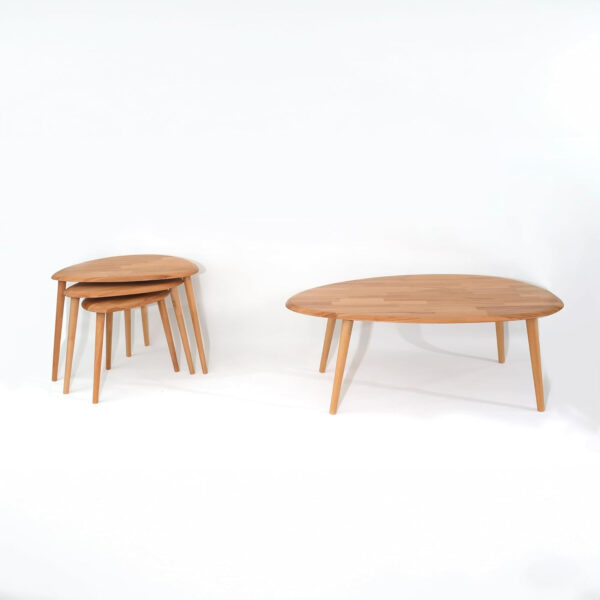 6887d0395aa000ac0fa9a508778ed72f0ad60a93c23fb30d43109.jpg Asymmetric Natural Wooden Coffee Table for Living Room | Modern Wooden Center Table | Center Table for Living Room Home Office Balcony Yard Coffee Shop (Natural, Only Coffee Table)