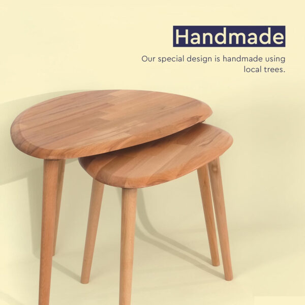 6887d052e13b8a355c2ed95f8261cd9b99cb05df3ea96c78d730c.jpg Asymmetric Natural Wooden Coffee Table for Living Room | Modern Wooden Center Table | Center Table for Living Room Home Office Balcony Yard Coffee Shop (Natural, Only Coffee Table)