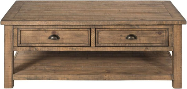 Martin Svensson Home Monterey Solid Wood Coffee & Chairside Tables, Reclaimed Natural