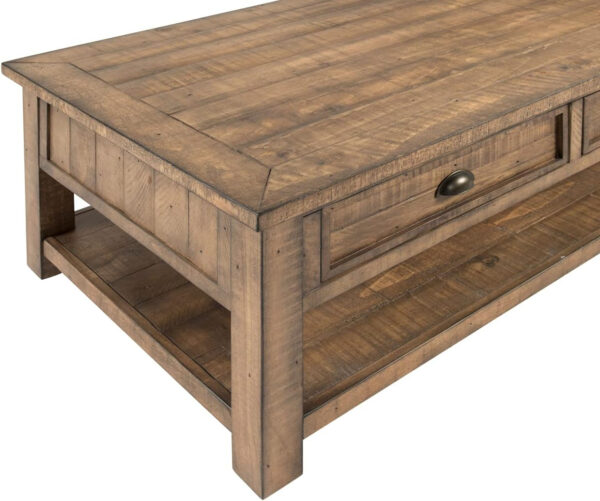 Martin Svensson Home Monterey Solid Wood Coffee & Chairside Tables, Reclaimed Natural