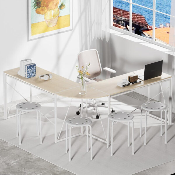 6887d401638f9758f658d271830a5491d8bbda42a4f60af566cb0.jpg VECELO 6-Piece Stacking Stools, 17.7 Inch Standard Height, Portable Stackable Colorful Decoration Stools for School Classroom and Office Use, Yellow