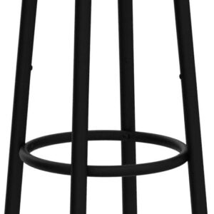 HOOBRO Bar Stools, Set of 2 Bar Chairs, Kitchen Round Height Stools with Footrest, Breakfast Bar Stools, Sturdy Steel Frame, for Dining Room, Kitchen, Party, Easy Assembly, Rustic Brown BF03BY01