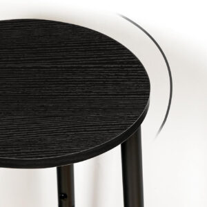 HOOBRO Bar Stools, Set of 2 Bar Chairs, Kitchen Round Height Stools with Footrest, Breakfast Bar Stools, Sturdy Steel Frame, for Dining Room, Kitchen, Party, Easy Assembly, Rustic Brown BF03BY01