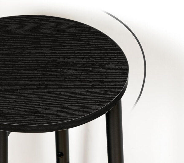 HOOBRO Bar Stools, Set of 2 Bar Chairs, Kitchen Round Height Stools with Footrest, Breakfast Bar Stools, Sturdy Steel Frame, for Dining Room, Kitchen, Party, Easy Assembly, Rustic Brown BF03BY01