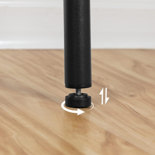 HOOBRO Bar Stools, Set of 2 Bar Chairs, Kitchen Round Height Stools with Footrest, Breakfast Bar Stools, Sturdy Steel Frame, for Dining Room, Kitchen, Party, Easy Assembly, Rustic Brown BF03BY01