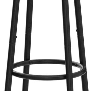 HOOBRO Bar Stools, Set of 2 Bar Chairs, Kitchen Round Height Stools with Footrest, Breakfast Bar Stools, Sturdy Steel Frame, for Dining Room, Kitchen, Party, Easy Assembly, Rustic Brown BF03BY01