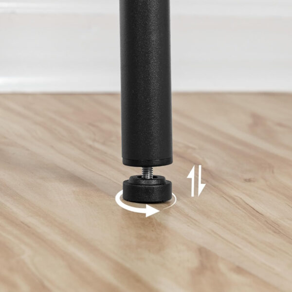 HOOBRO Bar Stools, Set of 2 Bar Chairs, Kitchen Round Height Stools with Footrest, Breakfast Bar Stools, Sturdy Steel Frame, for Dining Room, Kitchen, Party, Easy Assembly, Rustic Brown BF03BY01